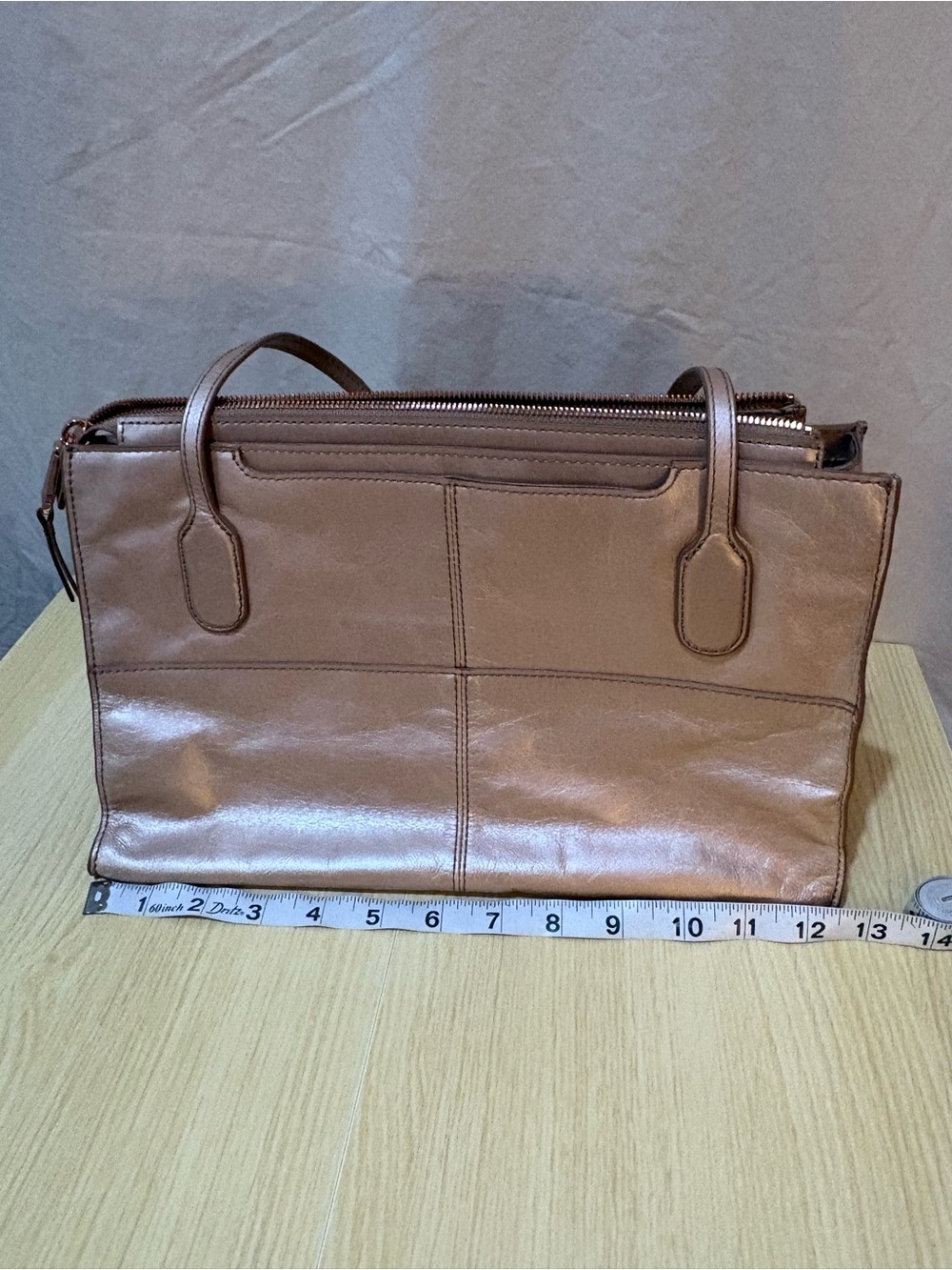 HOBO Metallic Rose Gold Shoulder Tote - Picture 16 of 16